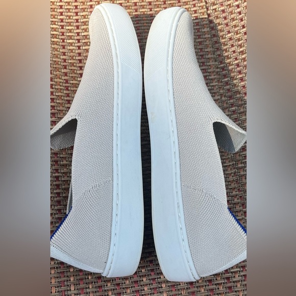 Rothy's The Original Slip On Sneaker Sand Size 7 Minimalist Neutral Comfy - Picture 9 of 14